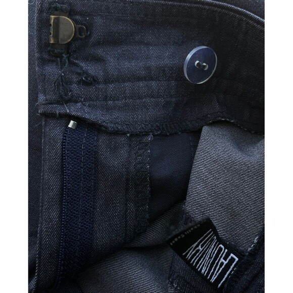 Laundry Shelli Segal Pants Crop Dress Slacks Blue‎ Pockets Slits 6 Career Preppy - Picture 6 of 6